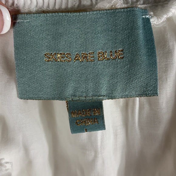 Skies are Blue Boho Off Shoulder Top - Picture 5 of 6